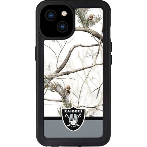 NFL Realtree Camo Las Vegas Raiders iPhone 15 Plus Waterproof Case
